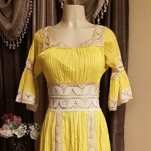 Yellow vintage dress